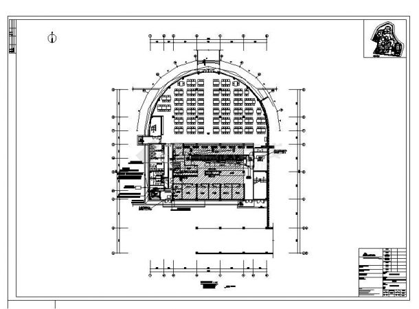 贵州某学校食堂电气结构布置CAD施工图-图一