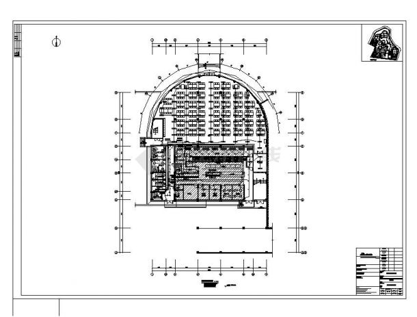 贵州某学校食堂电气结构布置CAD施工图-图二
