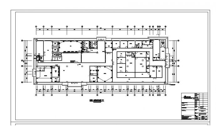 某人民医院分院妇幼住院楼电气结构布置CAD详图_图1