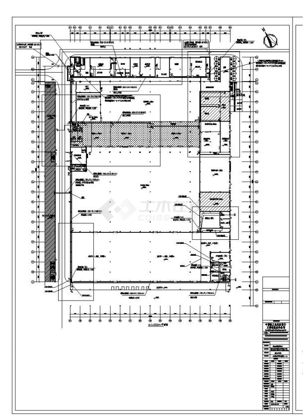 某乳业厂房弱电工程结构布置CAD详图-图二