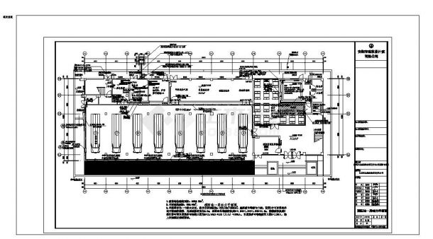 某城市消防站电气结构布置CAD规划详图-图一