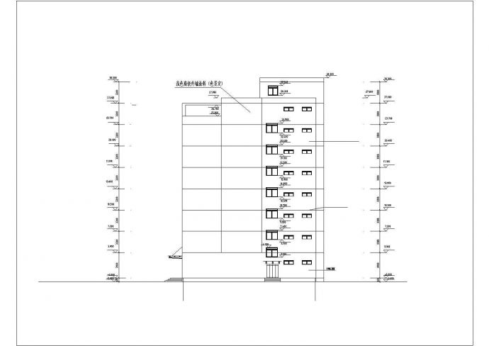 珠海市建宁路8000平米8层钢混框架结构综合大厦建筑结构设计CAD图纸_图1