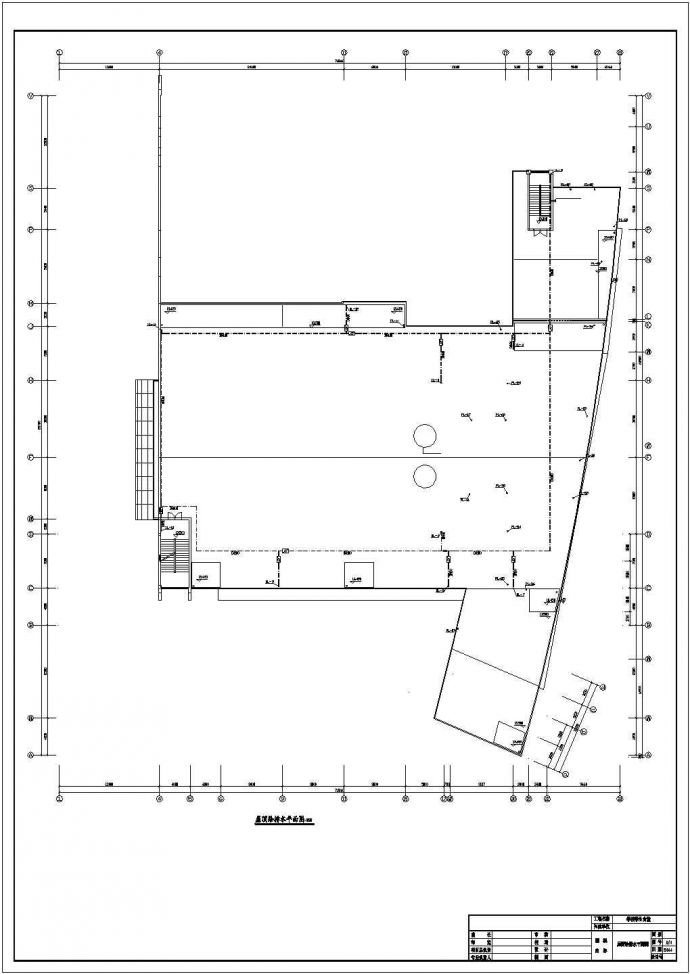某学校学生食堂及浴室给排水设计CAD图_图1