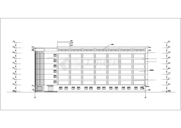 苏州市虎丘区某地址研究苏8千平米8层办公楼全套建筑结构设计CAD图纸-图二