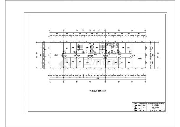 无锡市地质研究所9900平米11层框架结构办公楼建筑结构设计CAD图纸-图一