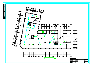二类商住楼电气全套CAD平面布置参考图-图一