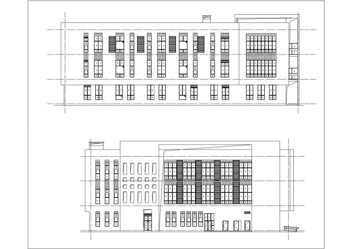 [四川]3层钢混框架结构大学食堂建筑结构cad设计施工图（2015）_图1