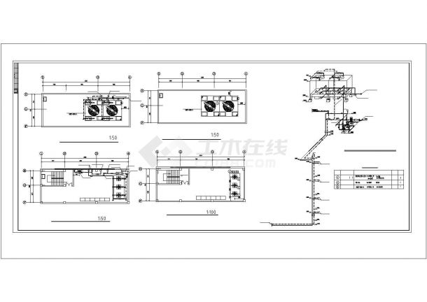 客运站空调暖通设计cad施工图-图一