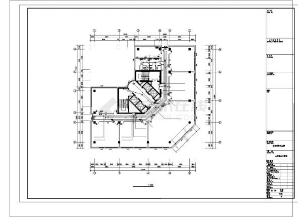 -1+19层办公楼电气设计施工图（标注详细）-图二