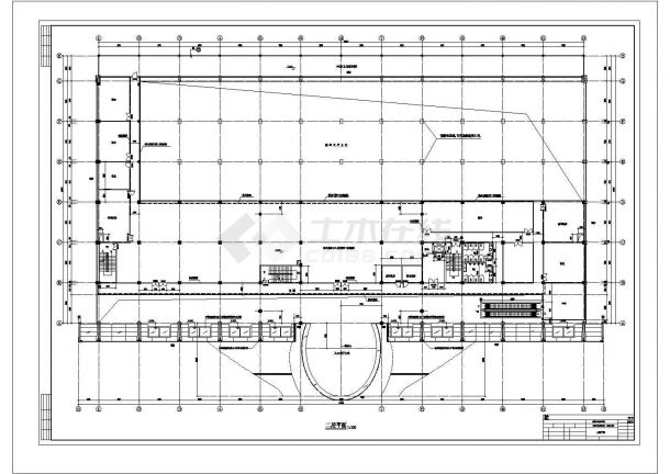某地区-1+4层市汽车客运站大楼建筑设计施工图-图二
