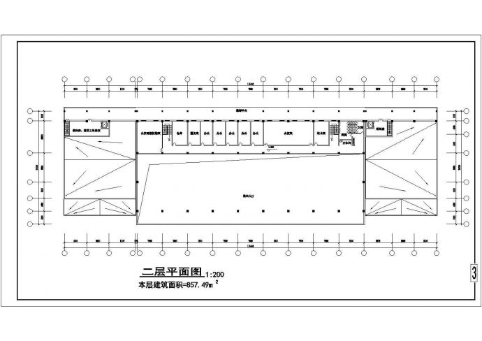 2层4078.14平米二级公路客运站方案设计图_图1