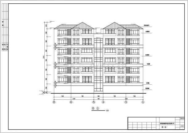【广州】某郊区精品复式公寓楼全套施工设计cad图纸-图二