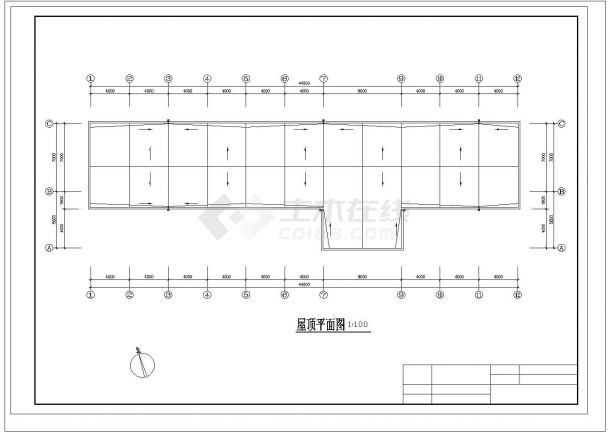 南京师范大学某2.2万平米五层框架结构教学综合楼建筑结构设计CAD图纸-图一