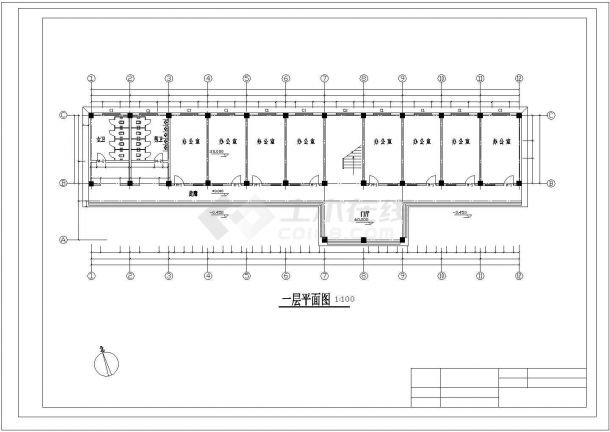 南京师范大学某2.2万平米五层框架结构教学综合楼建筑结构设计CAD图纸-图二