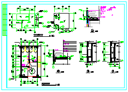 六层框架结构办公楼建筑CAD施工图纸