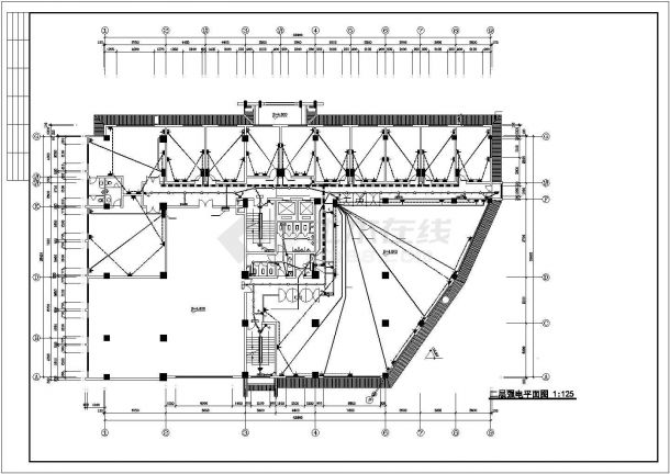 经典六层酒店电气设计cad系统图-图二