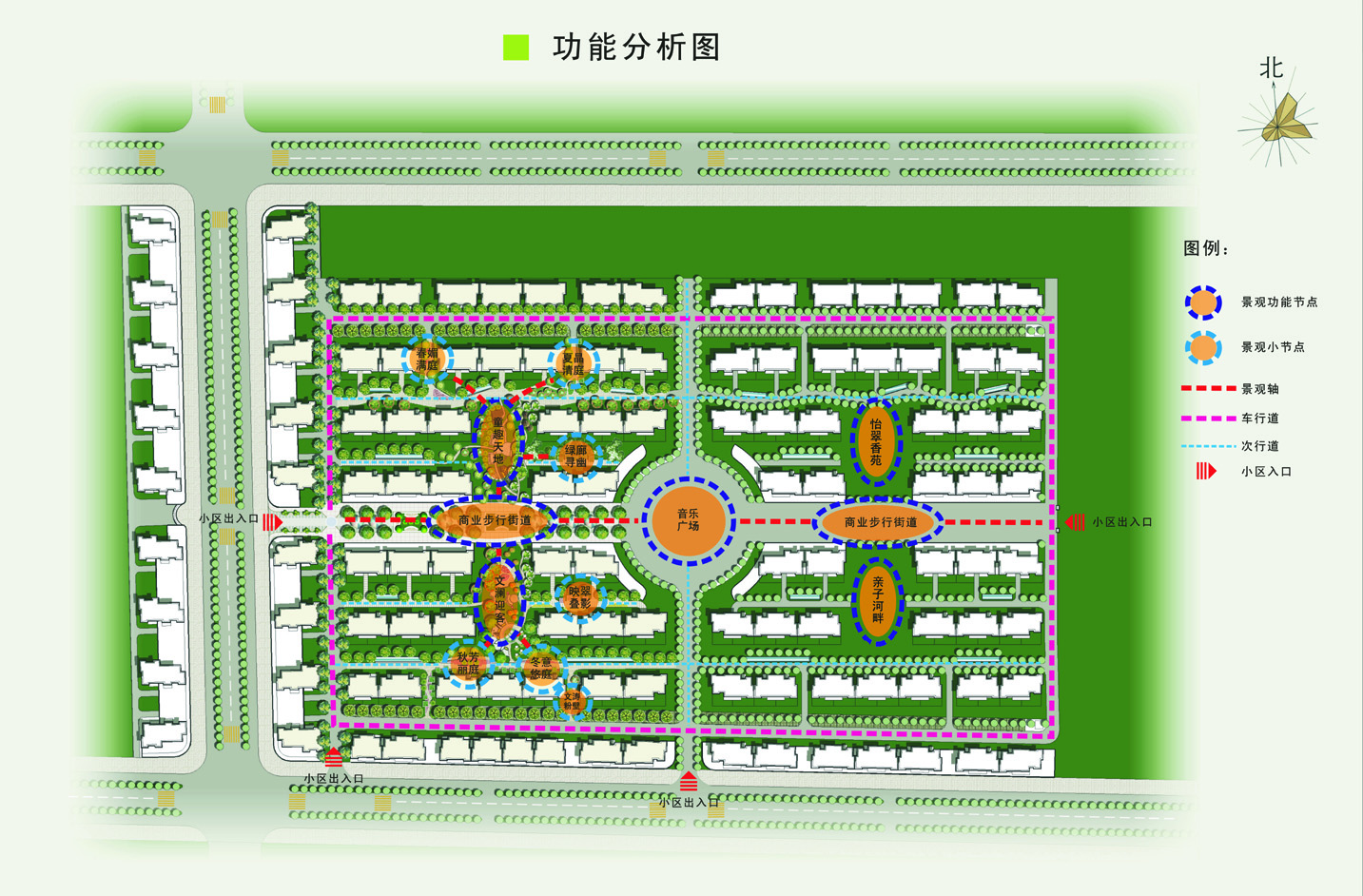 新做一套小区园林效果图，