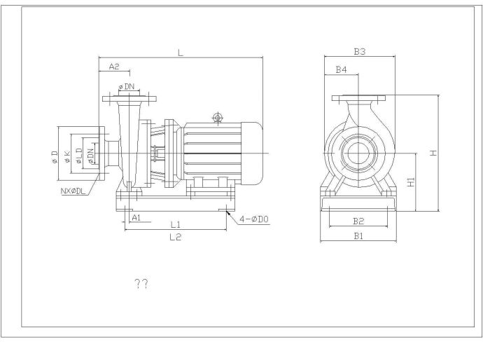 水泵设计CAD施工图_图1