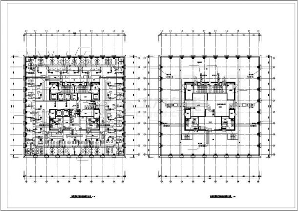超高层办公楼暖通空调全套系统设计施工图（大院设计 VAV空调系统）-图一
