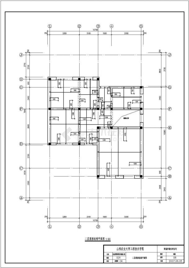 常州市个桂丽花园小区305平米3层砖混单体别墅建筑结构设计CAD图纸-图一