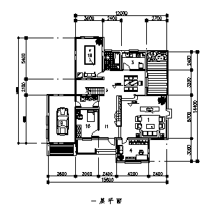 别墅设计_200平米某二层农村独立欧式别墅建筑施工cad图，含效果图-图二