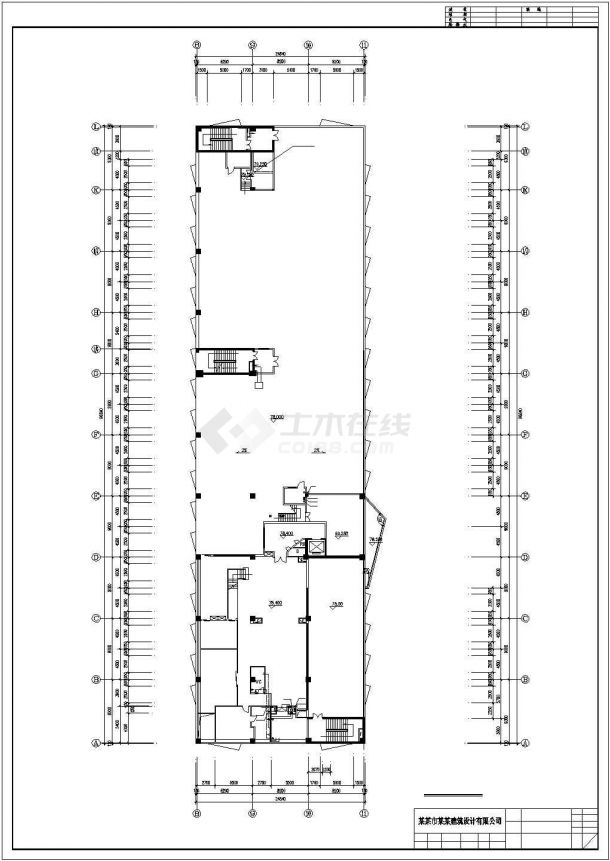 广东某二十二层酒店给排水设计CAD图-图二