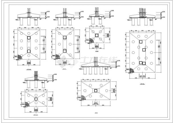 长沙市芙蓉西路某地质研究所8层框架结构办公楼建筑结构设计CAD图纸-图一