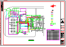某污水站水处理工程CAD基础平面布置参考图-图一