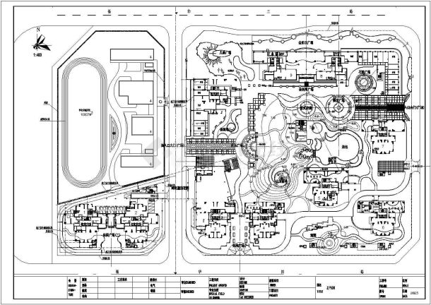 某城市新建大型小区cad规划图纸-图一