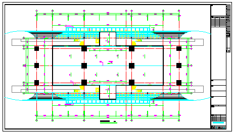 [高架车站]城际铁路高架车站结构cad设计图（含建筑图）-图一