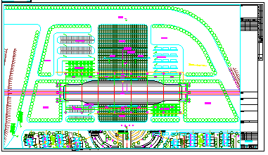 [高架车站]城际铁路高架车站结构cad设计图（含建筑图）-图二