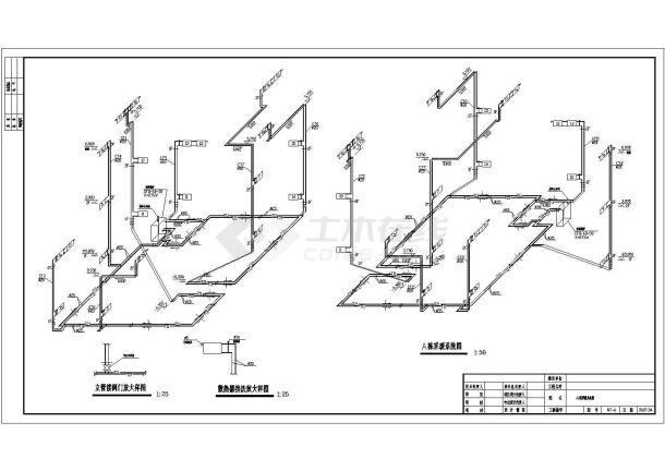  Complete CAD drawing of heating and ventilation system of a villa in Russian style - Figure 2