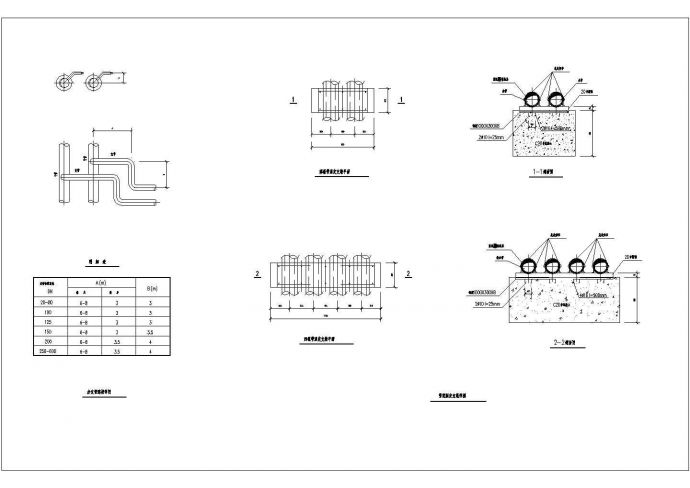 怀宁某公司大型厂房采暖管网施工设计图纸_图1