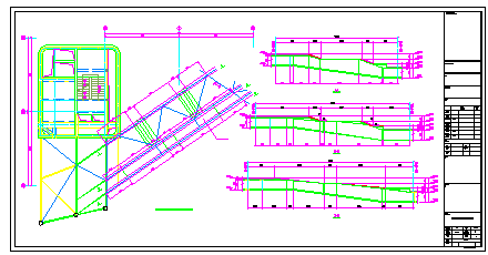 [浙江]五层筒体空间桁架结构博物馆cad结构施工图-图一