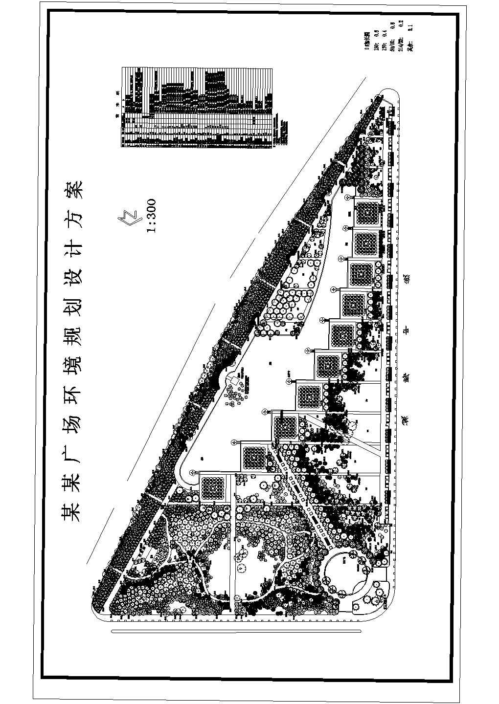 平湖花苑景观设计CAD图