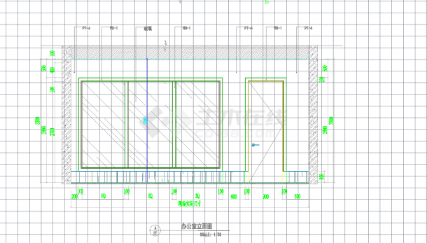 某地超级会所装修CAD施工图纸-图二
