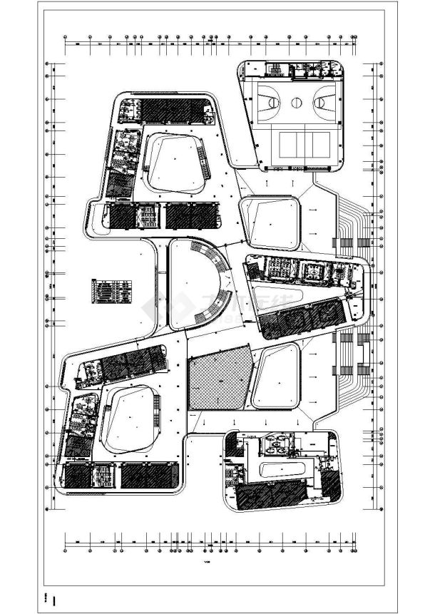 2.9万方小学新建项目电气设计CAD图-图一