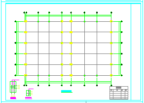 钢结构4S店cad结构施工图（24米跨带计算模型）-图一