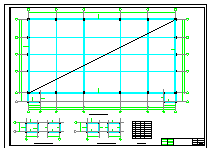 高铁火车站主站房及站台雨棚和进出站人行天桥cad结构施工图_图1