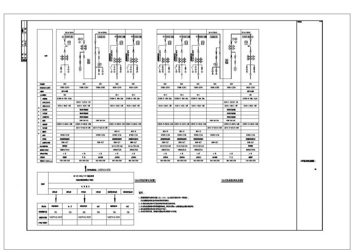 某住宅项目地下室动力变电所低压系统设计CAD图（1）_图1