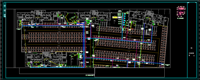 某住宅项目地下室动力配电建筑设计平面CAD图（4）_图1