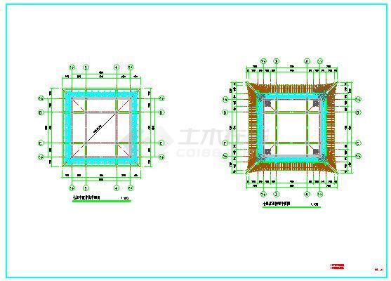 某地七层塔式古建筑施工图-图一