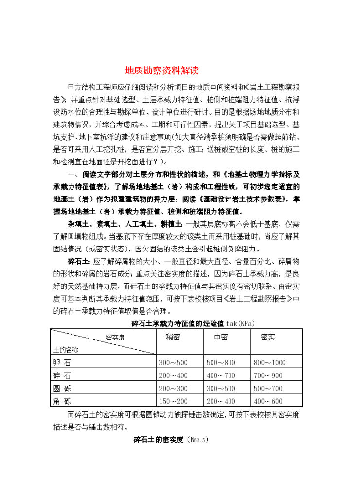 结合实际项目阐述地质勘察资料解读方法-图一