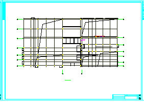 两层钢结构大众汽车4S店cad结构图（含建筑图）-图二