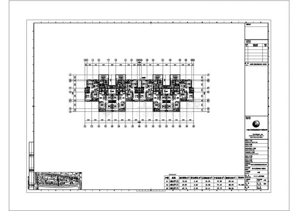 某地区高层住宅室内户型设计施工CAD图纸-图一