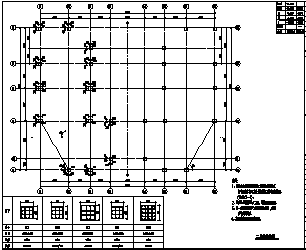 住宅楼设计_某三层框架结构住宅楼结构施工cad图纸-图一