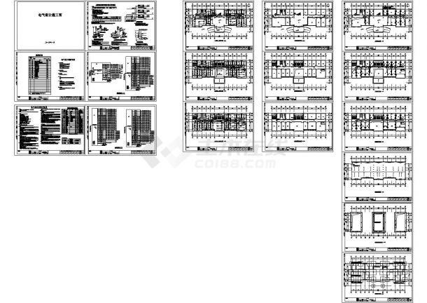 办公楼设计_[江苏]办公楼全套电气施工CAD图-图一