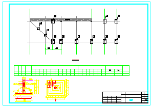 某钢混框排架锅炉房cad结构设计图