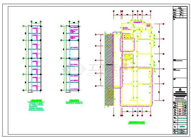 混凝土框架结构，局部增加钢结构架空层，加固梁板-图一