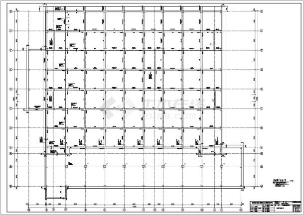 某5层框架结构医技综合楼设计cad全套结构施工图（含设计说明，含人防设计）-图一